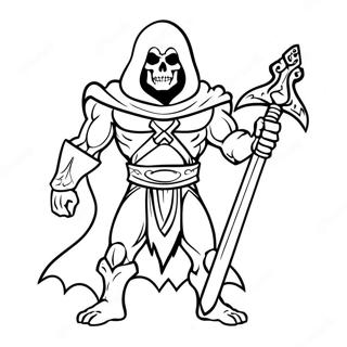 Pagina Da Colorare Skeletor Con La Sua Spada 39228-32583