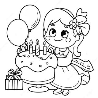 Pagina Da Colorare Di Buon Compleanno Sorella 39317-32640