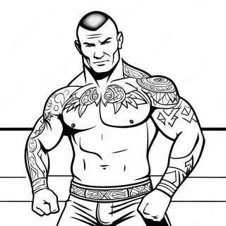 Pagina Da Colorare Di Randy Orton In Azione 39388-32701