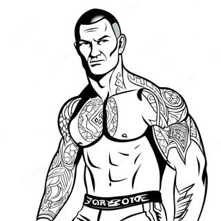 Pagina Da Colorare Di Randy Orton In Azione 39388-32702