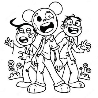 Disney Zombie Pagine Da Colorare