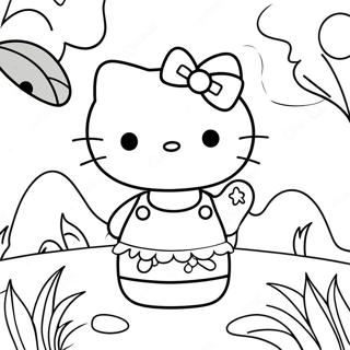 Pagina Da Colorare Di Hello Kitty Divertimento Estivo 39447-32738