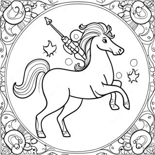 Pagina Da Colorare Del Segno Zodiacale Sagittario 39537-32818