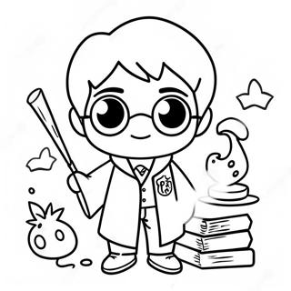 Pagina Da Colorare Di Harry Potter Chibi 39637-32896