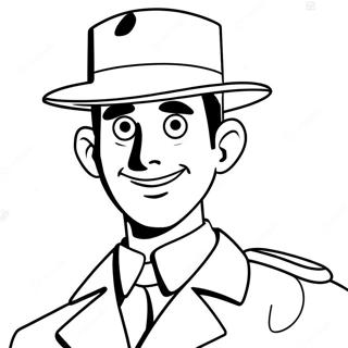 Pagina Da Colorare Di Inspector Gadget 39687-32939