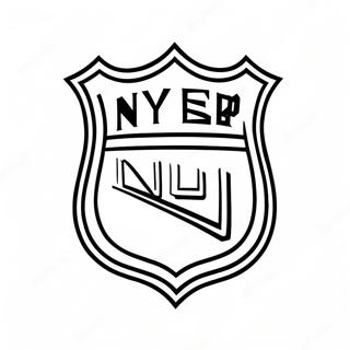 Pagina Da Colorare Del Logo Ny Rangers 39827-33040