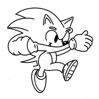 Pagina Da Colorare Di Sonic Il Riccio Che Corre Veloce 3991-3229