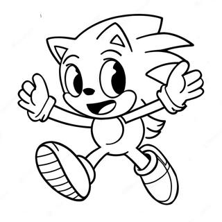 Pagina Da Colorare Di Sonic Il Riccio Che Corre Veloce 3991-3231