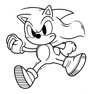 Pagina Da Colorare Di Sonic Il Riccio Che Corre Veloce 3991-3232