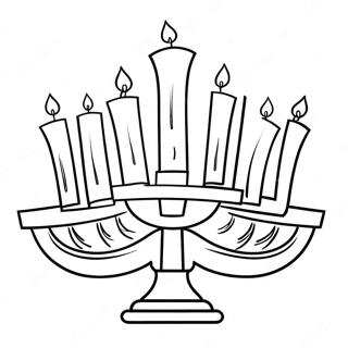 Pagina Da Colorare Della Menorah Di Hanukkah 39997-33172