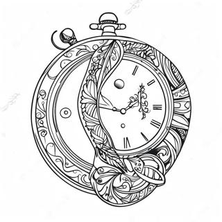 Pagina Da Colorare Orologio Vintage 40118-33273