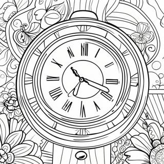 Pagina Da Colorare Orologio Vintage 40118-33276