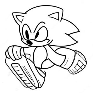 Pagina Da Colorare Di Sonic The Hedgehog In Azione 40198-33333