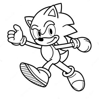 Pagina Da Colorare Di Sonic The Hedgehog In Azione 40198-33334