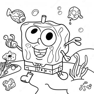 Pagina Da Colorare Dellavventura Sottomarina Di Spongebob Squarepants 40628-33669