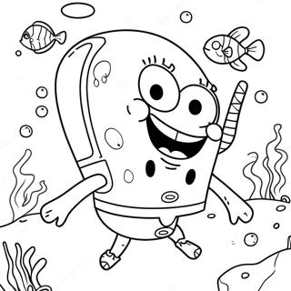 Pagina Da Colorare Dellavventura Sottomarina Di Spongebob Squarepants 40628-33671