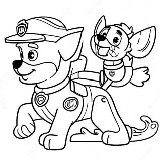 Paw Patrol Tracker Pagine Da Colorare