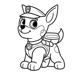 Paw Patrol Tracker Pagina Da Colorare 40748-33755