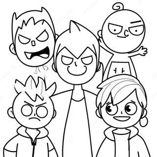 Pagina Da Colorare Dei Personaggi Di Eddsworld 40919-33876