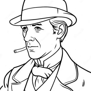 Pagina Da Colorare Di Sherlock Holmes 40928-33887