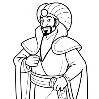 Jafar Nella Sua Veste Magica Da Colorare 41059-34004