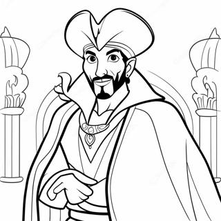 Jafar Nella Sua Veste Magica Da Colorare 41059-34107