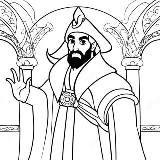 Jafar Nella Sua Veste Magica Da Colorare 41059-34108