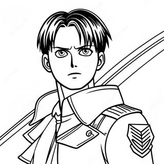 Levi Ackerman Da Colorare In Attack On Titan 41118-34147