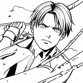 Levi Ackerman Da Colorare In Attack On Titan 41118-34148