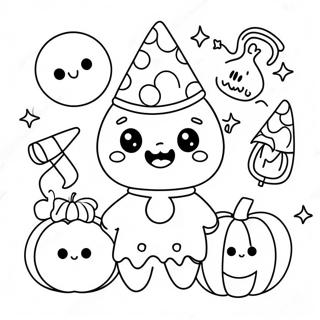 Pagina Da Colorare Kawaii Halloween 41228-34230