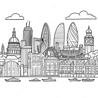 Pagina Da Colorare Skyline Di Londra 41278-34279