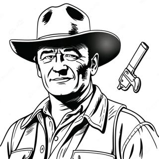 Pagina Da Colorare John Wayne 41288-34274