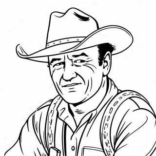 Pagina Da Colorare John Wayne 41288-34276