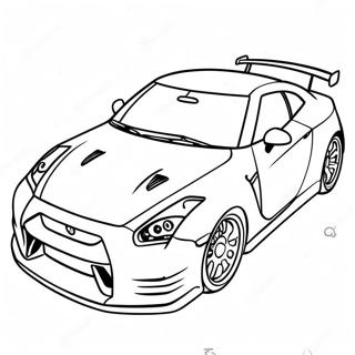 Pagina Da Colorare Della Gtr R35 41489-34432