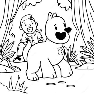 Pagina Da Colorare Di Tintin Avventura Nella Giungla 41540-34470