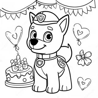 Pagina Da Colorare Per La Festa Di Compleanno Di Paw Patrol 41609-34518