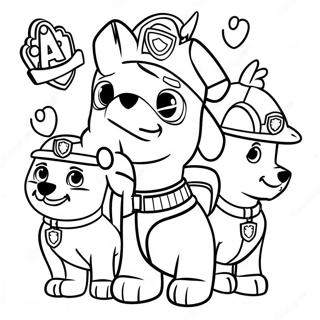 Pagina Da Colorare Per La Festa Di Compleanno Di Paw Patrol 41609-34520