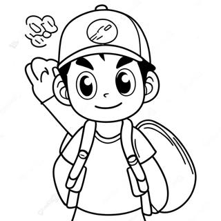 Ash Ketchum Pagine Da Colorare