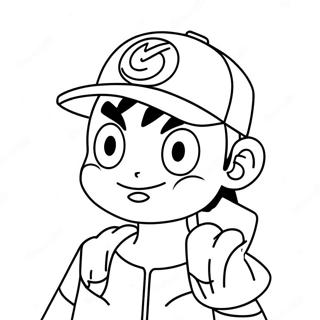 Pagina Da Colorare Di Ash Ketchum 41719-34619