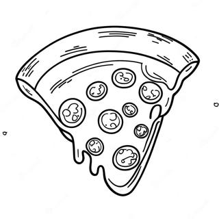 Pagina Da Colorare Della Fetta Di Pizza Formaggiosa 42161-34961