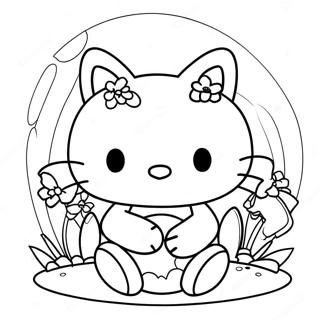 Pagina Da Colorare Di Hello Kitty Pasqua 42260-35040