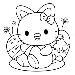 Pagina Da Colorare Di Hello Kitty Con Uova Di Pasqua 42261-35044