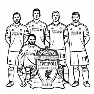 Pagina Da Colorare Dei Giocatori Del Liverpool Football Club 42371-35133