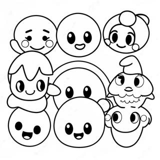 Pagina Da Colorare Dei Personaggi Emoji Disney Felici 42381-35137