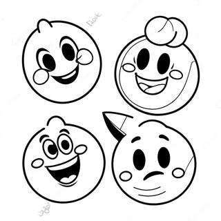 Pagina Da Colorare Dei Personaggi Emoji Disney Felici 42381-35321