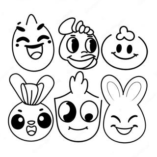 Pagina Da Colorare Dei Personaggi Emoji Disney Felici 42381-35322