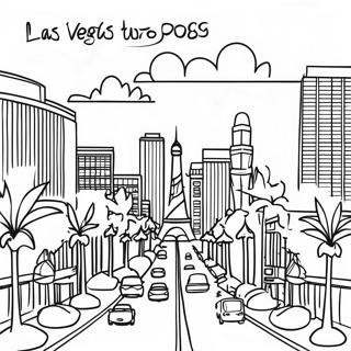 Pagina Da Colorare Della Strip Di Las Vegas 42421-35172