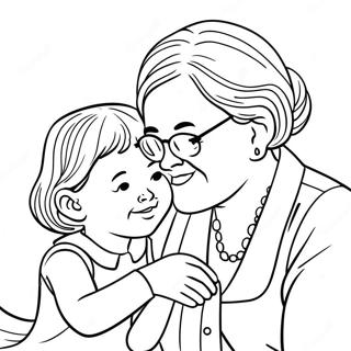 Nonna E Nipote Pagine Da Colorare