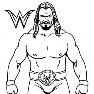 Pagina Da Colorare Della Wwe 42510-35413