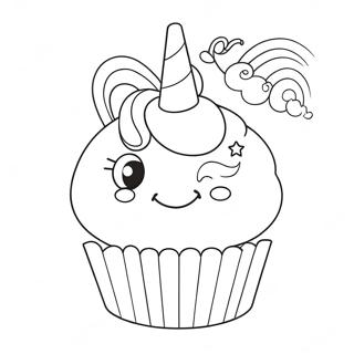 Pagina Da Colorare Del Cupcake Unicorno 42661-35536